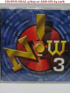 Now 3 Various Artists CD Disc  (CD/DVD DEAL 5/$23 or ADD-ON $4 each!)